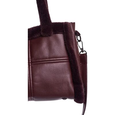 Vegan-Ledertasche Damen Rino & Pelle Jasha Marron TU Femme Vegan-Ledertasche Damen Rino & Pelle Jasha Marron TU Femme