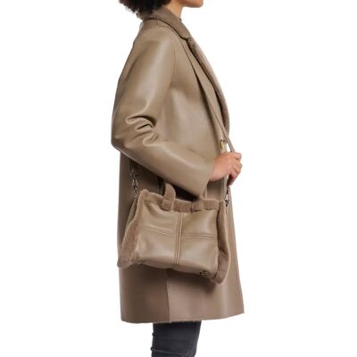Vegan-Ledertasche Damen Rino & Pelle Jasha Marron TU Femme Vegan-Ledertasche Damen Rino & Pelle Jasha Marron TU Femme