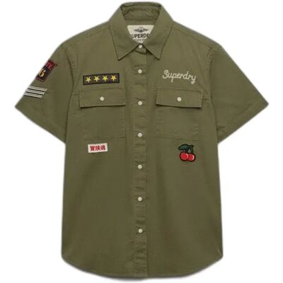 Damenhemd Superdry Vert L Femme Damenhemd Superdry Vert L Femme