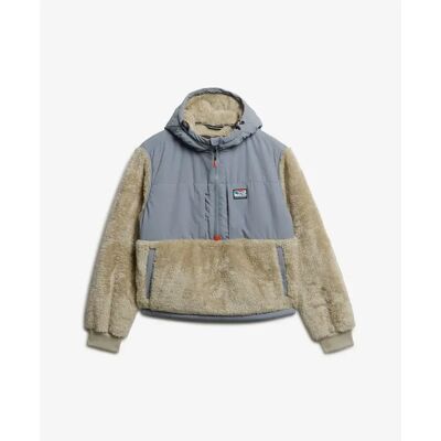 Damen Hybridjacke mit Reißverschluss Superdry Beige M Femme Damen Hybridjacke mit Reißverschluss Superdry Beige M Femme