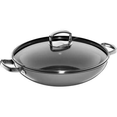 WMF Fusiontec Mineral Wok 36cm - Langlebig, Glasdeckel, Made in Germany WMF Fusiontec Mineral Wok 36cm - Langlebig, Glasdeckel, Made in Germany