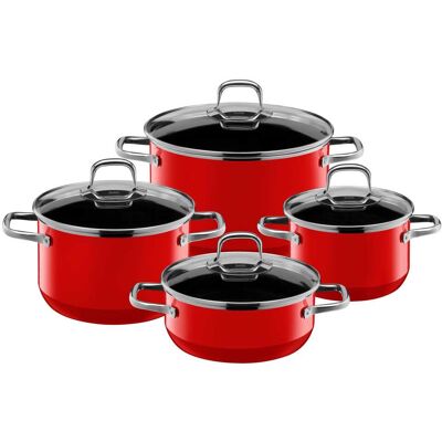 Silit Silargan® Elegance Topf-Set, 4-teilig, Red Silit Silargan® Elegance Topf-Set, 4-teilig, Red