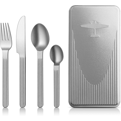 WMF Lufthansa Ju First Class Besteckset, 4-teiliges Set, limitierte Edition WMF Lufthansa Ju First Class Besteckset, 4-teiliges Set, limitierte Edition