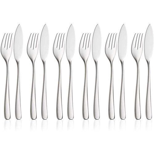 WMF Vision Fischbesteck-Set, 12-teilig, Cromargan protect®
