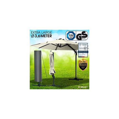BRAST Alu Ampelschirm 360cm beige