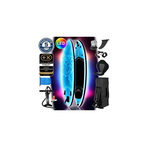 Brast SUP Board aufblasbar LED 320 TURTLE blue