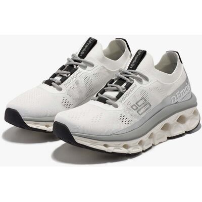 Sneakers D.Franklin für Damen und Herren - Aero Sneakers Mesh White / Silver - Farbe Silver - Bequeme Freizeitschuhe & Komfortabel - Verkauf-Sale unisex Sneakers D.Franklin für Damen und Herren - Aero Sneakers Mesh White / Silver - Farbe Silver - Bequeme Freizeitschuhe & Komfortabel - Verkauf-Sale unisex