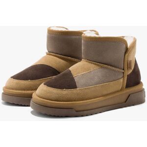 Winterboots D.Franklin Damen - Atlas Chestnut Patchwork Stiefel & Winterschuhe Warm, Wasserabweisend & Rutschfest - Gefütterte Cozy Australische female Winterboots D.Franklin Damen - Atlas Chestnut Patchwork Stiefel & Winterschuhe Warm, Wasserabweisend & Rutschfest - Gefütterte Cozy Australische female