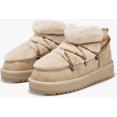 Winterboots D.Franklin Damen - Nordic Trk Fur Low Beige Stiefel & Winterschuhe Warm, Wasserabweisend & Rutschfest - Gefütterte Cozy Australische - Ver female Winterboots D.Franklin Damen - Nordic Trk Fur Low Beige Stiefel & Winterschuhe Warm, Wasserabweisend & Rutschfest - Gefütterte Cozy Australische - Ver female
