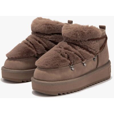 Winterboots D.Franklin Damen - Nordic Trk Fur Low Brown Kids Stiefel & Winterschuhe Warm, Wasserabweisend & Rutschfest - Gefütterte Cozy Australische female Winterboots D.Franklin Damen - Nordic Trk Fur Low Brown Kids Stiefel & Winterschuhe Warm, Wasserabweisend & Rutschfest - Gefütterte Cozy Australische female