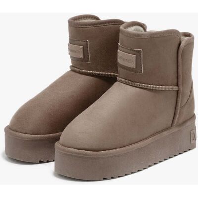 Winterboots D.Franklin Damen - Nordic V.2 Basic Low Taupe Stiefel & Winterschuhe Warm, Wasserabweisend & Rutschfest - Gefütterte Cozy Australische - V female Winterboots D.Franklin Damen - Nordic V.2 Basic Low Taupe Stiefel & Winterschuhe Warm, Wasserabweisend & Rutschfest - Gefütterte Cozy Australische - V female