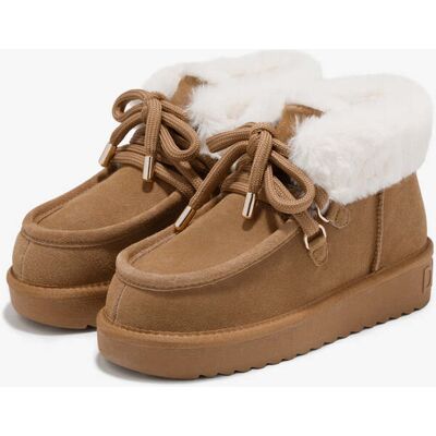 Winterboots D.Franklin Damen - Nordic Mid Fur Tan Stiefel & Winterschuhe Warm, Wasserabweisend & Rutschfest - Gefütterte Cozy Australische - Verkauf-S female Winterboots D.Franklin Damen - Nordic Mid Fur Tan Stiefel & Winterschuhe Warm, Wasserabweisend & Rutschfest - Gefütterte Cozy Australische - Verkauf-S female