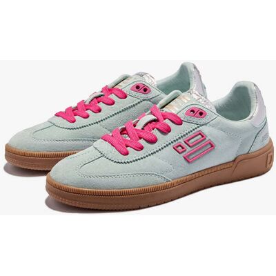 Damen Sneaker D.Franklin - Rebel Suede Sky / Silver Met - Damenschuhe Leicht & Alltagstauglich - Verkauf-Sale female Damen Sneaker D.Franklin - Rebel Suede Sky / Silver Met - Damenschuhe Leicht & Alltagstauglich - Verkauf-Sale female