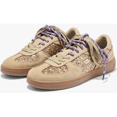 Damen Sneaker D.Franklin - Rebel Lab Glitter Gold - Damenschuhe Leicht & Alltagstauglich - Verkauf-Sale female Damen Sneaker D.Franklin - Rebel Lab Glitter Gold - Damenschuhe Leicht & Alltagstauglich - Verkauf-Sale female