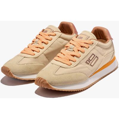 Damen Sneaker D.Franklin - Vantage 76 Beige / Orange - Damenschuhe Leicht & Alltagstauglich - Verkauf-Sale female Damen Sneaker D.Franklin - Vantage 76 Beige / Orange - Damenschuhe Leicht & Alltagstauglich - Verkauf-Sale female