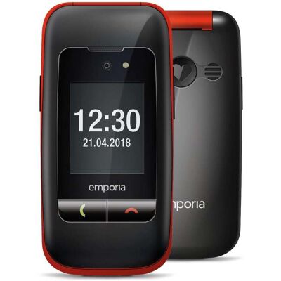 Emporia ONE 2G, Schwarz/Rot - Modell 2025 Handy Emporia ONE 2G, Schwarz/Rot - Modell 2025 Handy