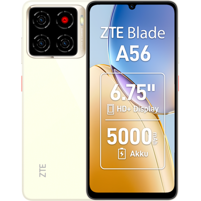 ZTE Blade A56 - 4GB RAM, 64GB Speicher, Gold - Smartphone ZTE Blade A56 - 4GB RAM, 64GB Speicher, Gold - Smartphone