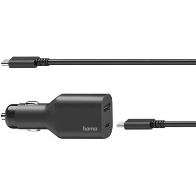 Hama Universal-USB-C-Kfz-Notebook-Netzteil, Power Delivery (PD), 5-20V/70W (00200010) Hama Universal-USB-C-Kfz-Notebook-Netzteil, Power Delivery (PD), 5-20V/70W (00200010)