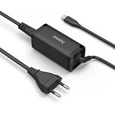 Hama Universal-USB-C-Notebook-Netzteil, GaN, Power Delivery (PD), 5-20V/45W (00200022) Hama Universal-USB-C-Notebook-Netzteil, GaN, Power Delivery (PD), 5-20V/45W (00200022)