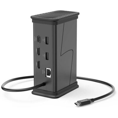 Hama "USB-C-Hub ""Connect2Office Black"", 9 Ports, 2x HDMI™, USB-A, USB-C, LAN (00200150)" Hama "USB-C-Hub ""Connect2Office Black"", 9 Ports, 2x HDMI™, USB-A, USB-C, LAN (00200150)"