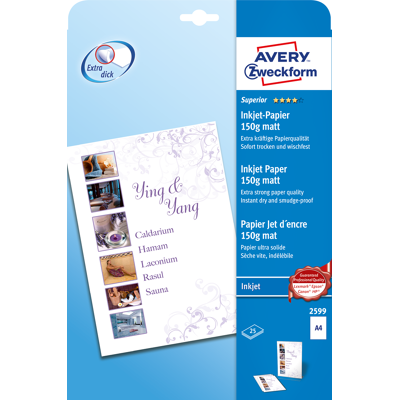 AVERY Zweckform 2599 Superior Druckerpapier AVERY Zweckform 2599 Superior Druckerpapier