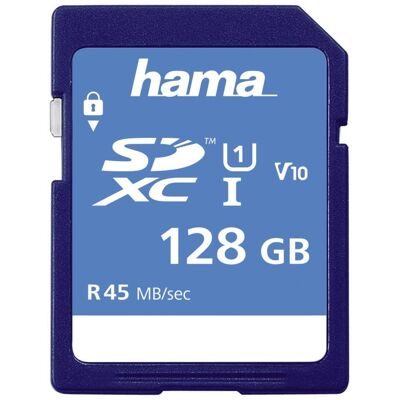 Hama SDXC 128GB Class 10 UHS-I 45MB/S (114945) Speicherkarte Hama SDXC 128GB Class 10 UHS-I 45MB/S (114945) Speicherkarte