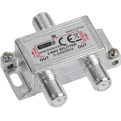 Vivanco SAT / Universal-Antennenverteiler, 2-fach (48117) Vivanco SAT / Universal-Antennenverteiler, 2-fach (48117)