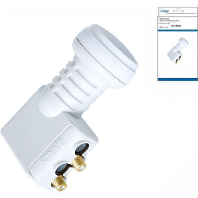 DINIC Universal Twin LNB smart TITANIUM, 2 Ausgänge, weiß DINIC Universal Twin LNB smart TITANIUM, 2 Ausgänge, weiß