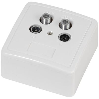 Vivanco 44167 Twin SAT-Antennendose Vivanco 44167 Twin SAT-Antennendose