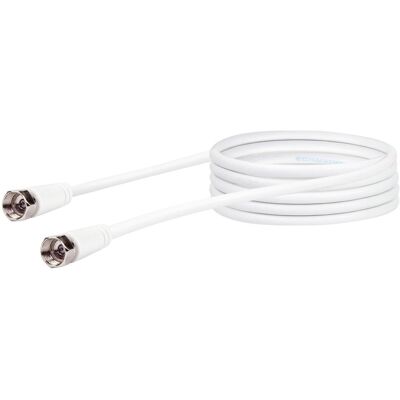 Schwaiger SAT Anschlusskabel (90 dB) KVCHQ30 - F-Stecker, 3m, weiß Schwaiger SAT Anschlusskabel (90 dB) KVCHQ30 - F-Stecker, 3m, weiß