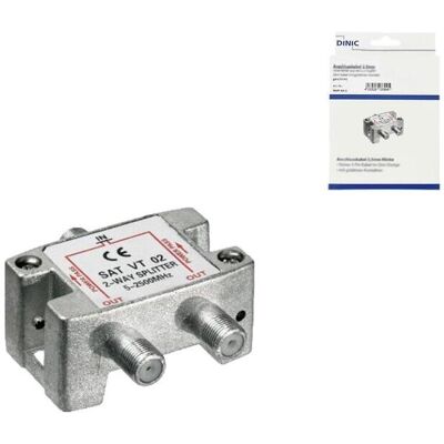 DINIC Verteiler SAT für Satelliten-Anlagen, 2-fach, Box 5-2500 MHz DINIC Verteiler SAT für Satelliten-Anlagen, 2-fach, Box 5-2500 MHz