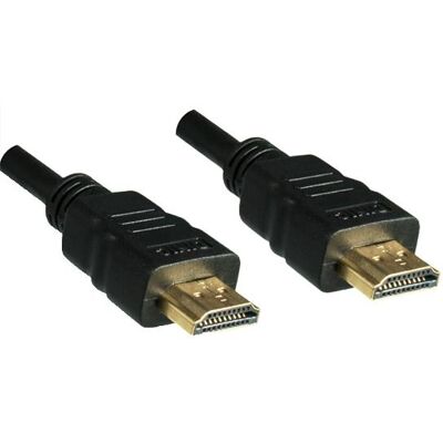 DINIC HDMI Kabel 19-pol A St. auf A St., 2m, High Speed, schwarz DINIC HDMI Kabel 19-pol A St. auf A St., 2m, High Speed, schwarz
