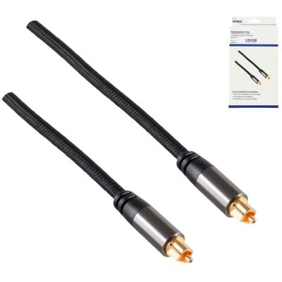 DINIC HQ Toslink Kabel, Textilgewebe, schwarz, Toslink Stecker auf Toslink Stecker, 6mm Ø, 2,5m DINIC HQ Toslink Kabel, Textilgewebe, schwarz, Toslink Stecker auf Toslink Stecker, 6mm Ø, 2,5m