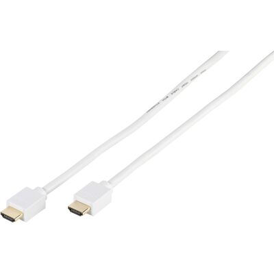 Vivanco High Speed HDMI® Kabel mit Ethernet, 1,0 m weiß (47164) Vivanco High Speed HDMI® Kabel mit Ethernet, 1,0 m weiß (47164)