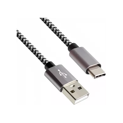 DINIC USB Typ C auf A Ladekabel, Aluminium-Stecker, 5V, 2A, Nylonummantelung, Space Grey, 2,00m DINIC USB Typ C auf A Ladekabel, Aluminium-Stecker, 5V, 2A, Nylonummantelung, Space Grey, 2,00m