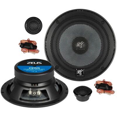 Hifonics ZS6.2E Auto-Lautsprecher, 16,5 cm (6,5 Zoll) 2-Wege Komponenten-System, Schwarz Hifonics ZS6.2E Auto-Lautsprecher, 16,5 cm (6,5 Zoll) 2-Wege Komponenten-System, Schwarz
