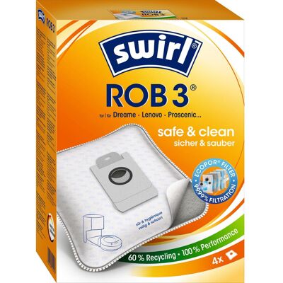 Swirl Swirl ROB 3 EcoPor Staubsaugerbeutel - Staubsaugerbeutel Swirl Swirl ROB 3 EcoPor Staubsaugerbeutel - Staubsaugerbeutel