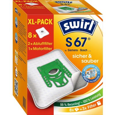 Swirl S 67 XL EcoPor Staubsaugerbeutel - Zuverlässiger Staubschutz Swirl S 67 XL EcoPor Staubsaugerbeutel - Zuverlässiger Staubschutz