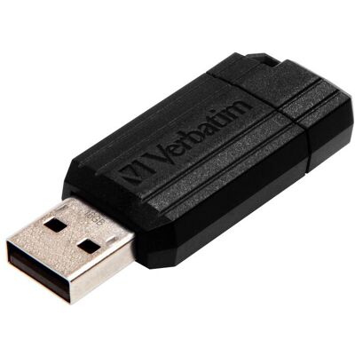 Verbatim PinStripe USB 2.0 16 GB schwarz USB-Stick Verbatim PinStripe USB 2.0 16 GB schwarz USB-Stick