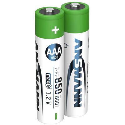 Ansmann Nickel-Metallhydrid-Akku Micro AAA Typ 850 Batterie Ansmann Nickel-Metallhydrid-Akku Micro AAA Typ 850 Batterie