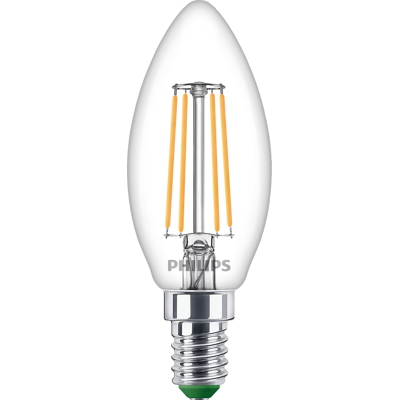 Philips "LED-Lampe ""classic ultraeffizient"", 40W, E14, klar, Kerze, warmweiß (00228313)" Philips "LED-Lampe ""classic ultraeffizient"", 40W, E14, klar, Kerze, warmweiß (00228313)"