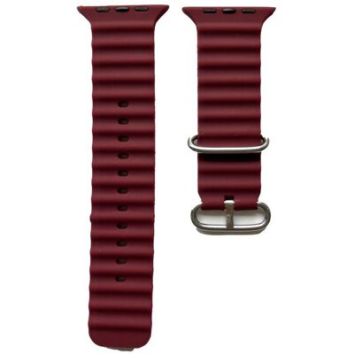 Peter Jäckel Armband für Apple Watch 41/40mm (Series 4 - 10)/ 38mm (Series 1 - 3) Sporty Bordeaux Peter Jäckel Armband für Apple Watch 41/40mm (Series 4 - 10)/ 38mm (Series 1 - 3) Sporty Bordeaux