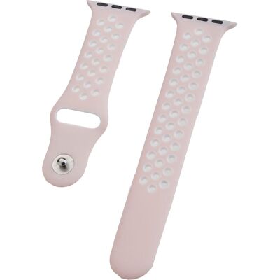 Peter Jäckel Watch Band für Apple Watch 41/40mm (Series 4 - 11)/ 38mm (Series 1 - 3) Silicon Dual Cream White Peter Jäckel Watch Band für Apple Watch 41/40mm (Series 4 - 11)/ 38mm (Series 1 - 3) Silicon Dual Cream White