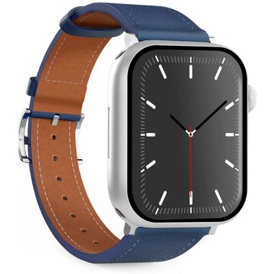 SBS Puro Florence Lederarmband für Apple Watch 38 - 49mm, Dunkelblau SBS Puro Florence Lederarmband für Apple Watch 38 - 49mm, Dunkelblau