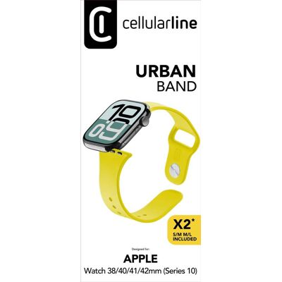 CellularLine Urban Band für Apple Watch 38/ 40/ 41/ 42mm (Serie 10) Silicon Yellow (61111) CellularLine Urban Band für Apple Watch 38/ 40/ 41/ 42mm (Serie 10) Silicon Yellow (61111)