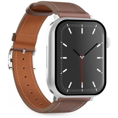 SBS Puro Florence Lederarmband für Apple Watch 38 - 49mm, Braun SBS Puro Florence Lederarmband für Apple Watch 38 - 49mm, Braun