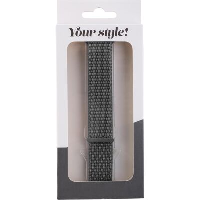 Peter Jäckel Watch Band für Apple Watch 41/40mm (Series 4 - 11)/ 38mm (Series 1 - 3) Nylon Dark Black Peter Jäckel Watch Band für Apple Watch 41/40mm (Series 4 - 11)/ 38mm (Series 1 - 3) Nylon Dark Black