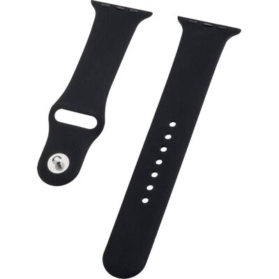 Peter Jäckel Watch Band für für Apple Watch 41/40mm (Series 4 - 11)/ 38mm (Series 1 - 3) Silicon Black Peter Jäckel Watch Band für für Apple Watch 41/40mm (Series 4 - 11)/ 38mm (Series 1 - 3) Silicon Black