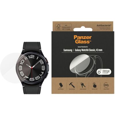 PanzerGlass Galaxy Watch6 Classic 43mm Displayschutz - Transparent PanzerGlass Galaxy Watch6 Classic 43mm Displayschutz - Transparent