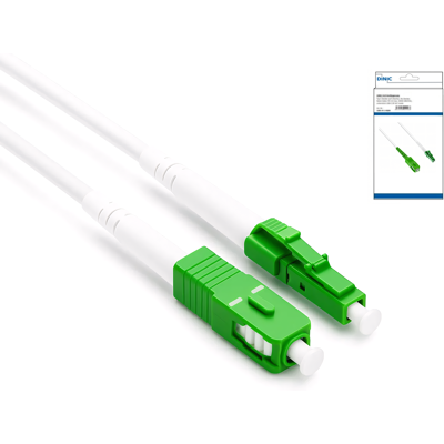 DINIC Glasfaser-Router Anschlusskabel LC/APC auf SC/APC, OS2, 20 m DINIC Glasfaser-Router Anschlusskabel LC/APC auf SC/APC, OS2, 20 m